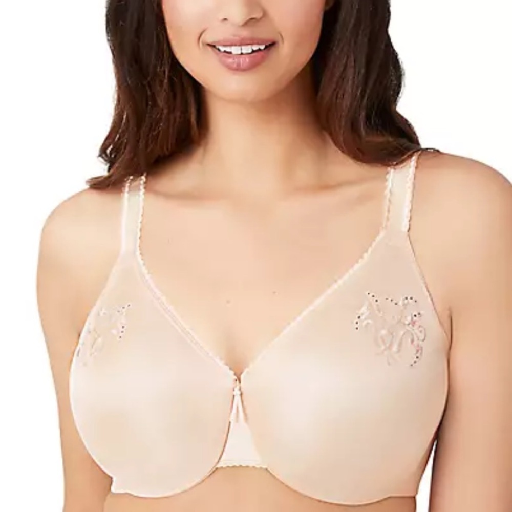 Wacoal Beige Embroidered T-Shirt Bra - Picture 6 of 8